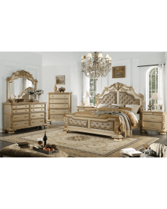 Curves & Carvings Bedroom Set- BED0258