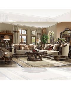 Curves & Carvings Royal Teak Wood Sydney Sofa - C&C SOF0143