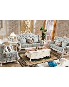 Curves & Carvings Antique White Dubai Sofa - C&C SOF0517