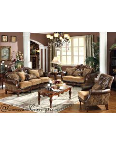 Curves & Carvings Classic Colonial Dubai Sofa - C&C SOF0262