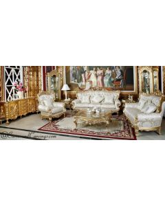 Curves & Carvings Dubai Royal Classic Gold Sofa - C&C SOF0263