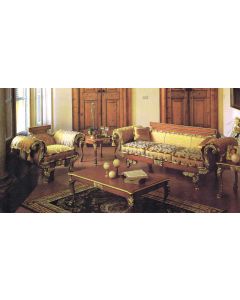 Curves & Carvings Traditional Classic Teak Wood Delhi Sofa - C&C SOF0300
