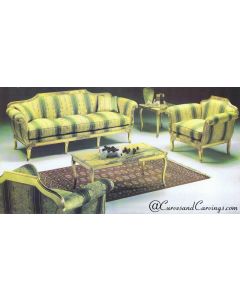 Curves & Carvings Classic Royal Gold Sofa - C&C SOF0304