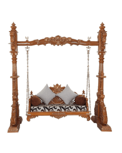 Curves & Carvings Teak Wood Classic Antique Swing- C&C SWING0009