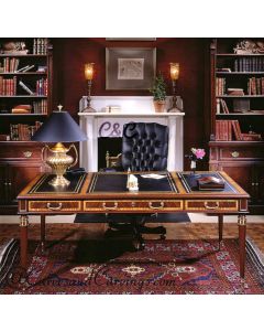 Curves & Carvings Victorian Classic Office Table - C&C STUDY0004