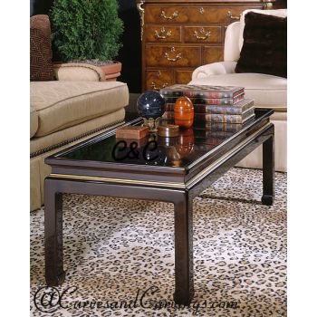 Curves & Carvings Royal Black Center Table - C&C TAB0007